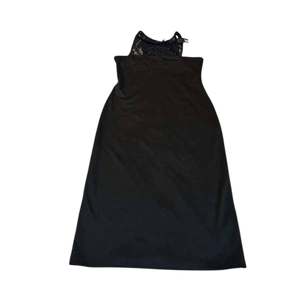 MATERIAL GIRL black curve hugging dress nwt